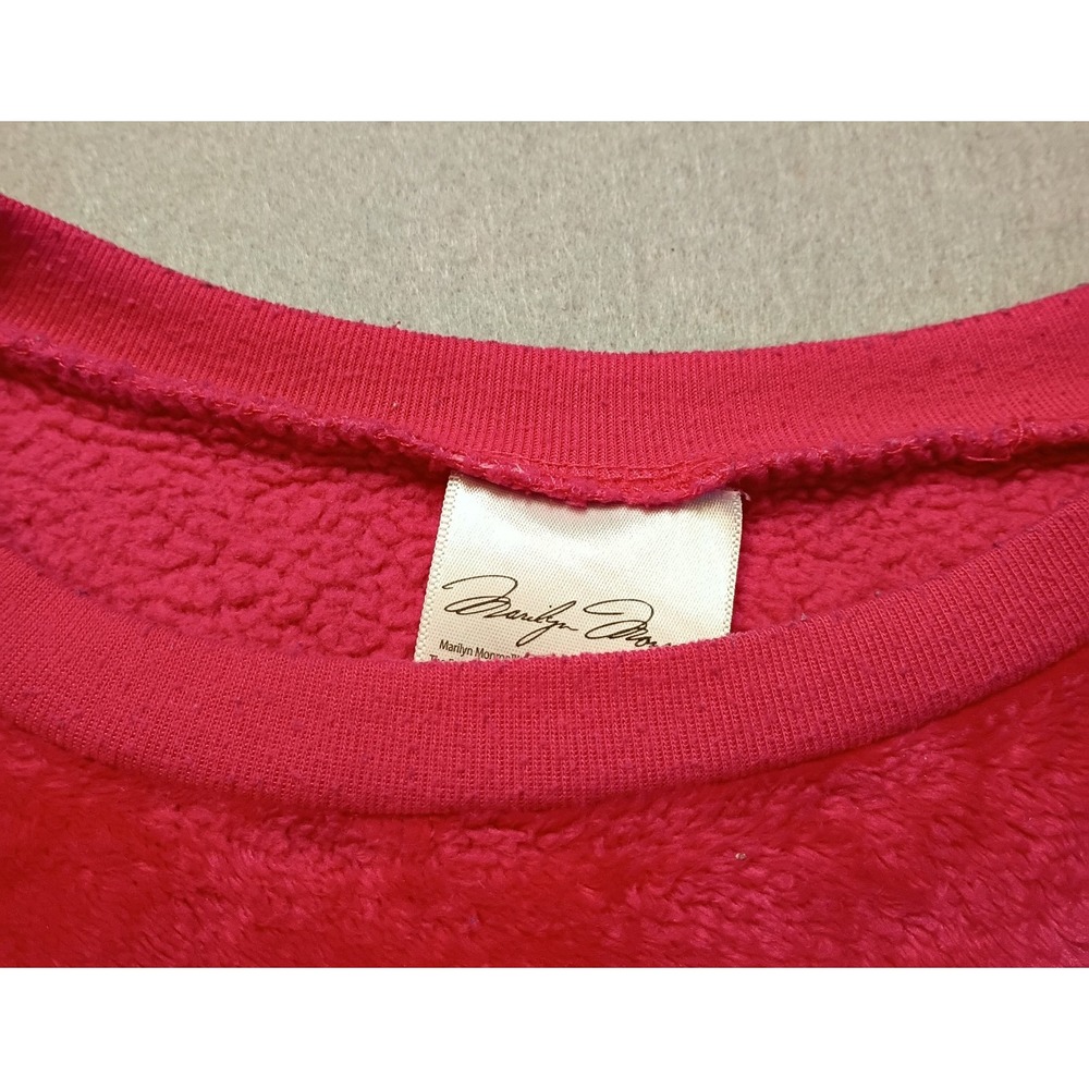 MARILYN MONROE Soft Fluffy Pink Sweatshirt Womens Small Collectible Throwback - Picture 4 of 12